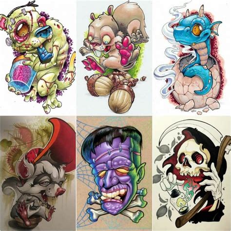 tatuajes new school|new school tattoo designs.